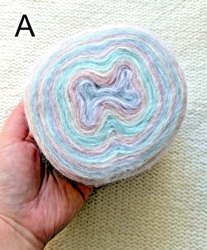 1 cake x 100g Ombre Mohair Blend Yarn : 16 Cotton Candy